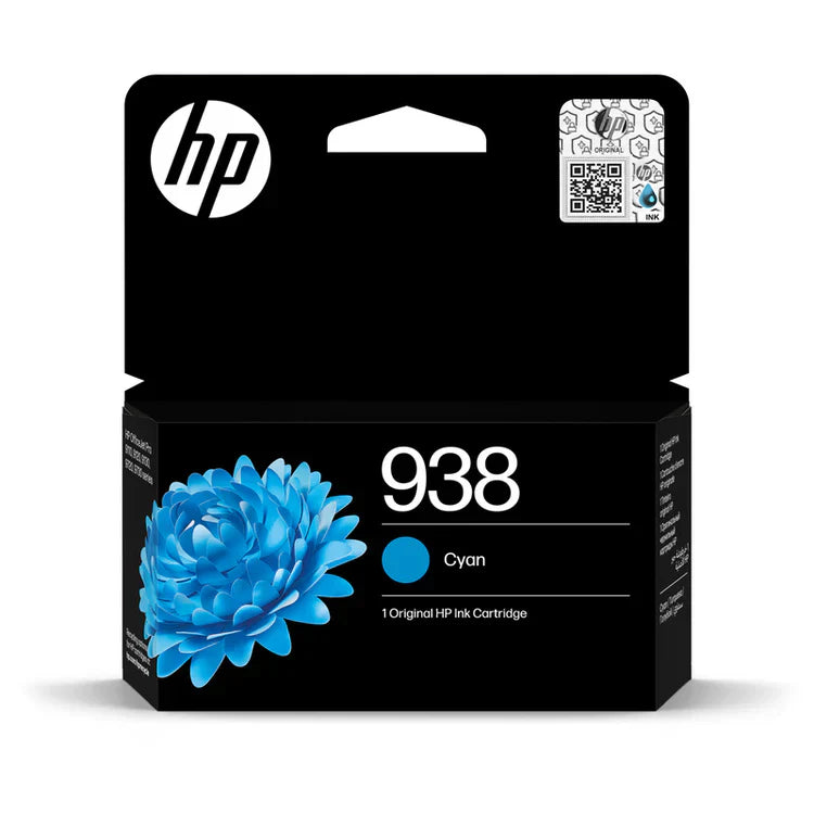 HP 938 Cyan Original Ink Cartridge (4S6X5PE)