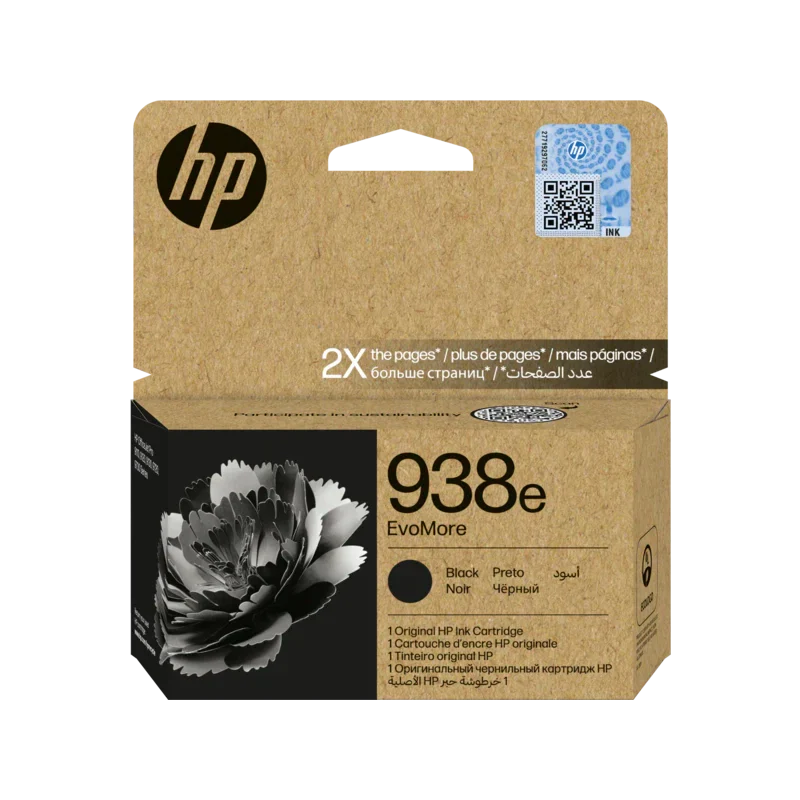 HP 938e EvoMore Black Original Ink Cartridge (4S6Y2PE)