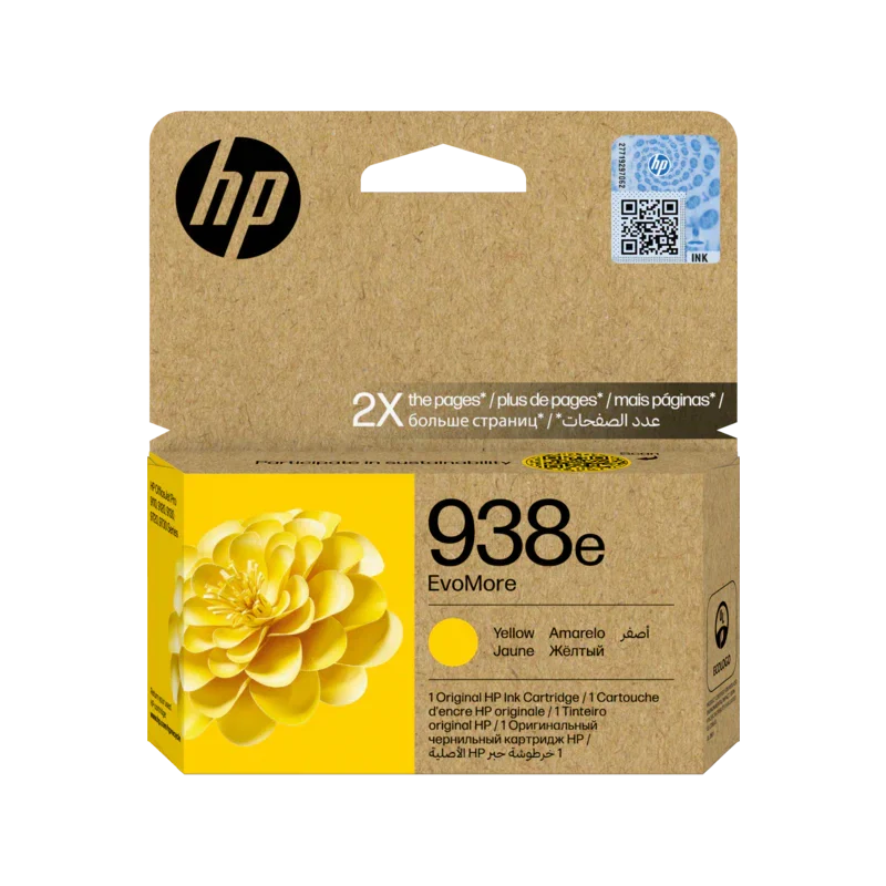 HP 938e EvoMore Yellow Original Ink Cartridge (4S6Y1PE)