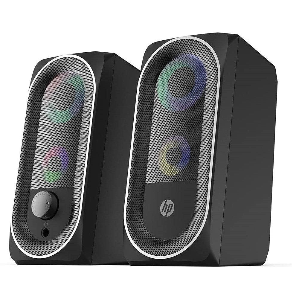HP DHE-6001 Wired Multimedia Speaker RGB Gaming Mini Stereo Surround Sound Backlight