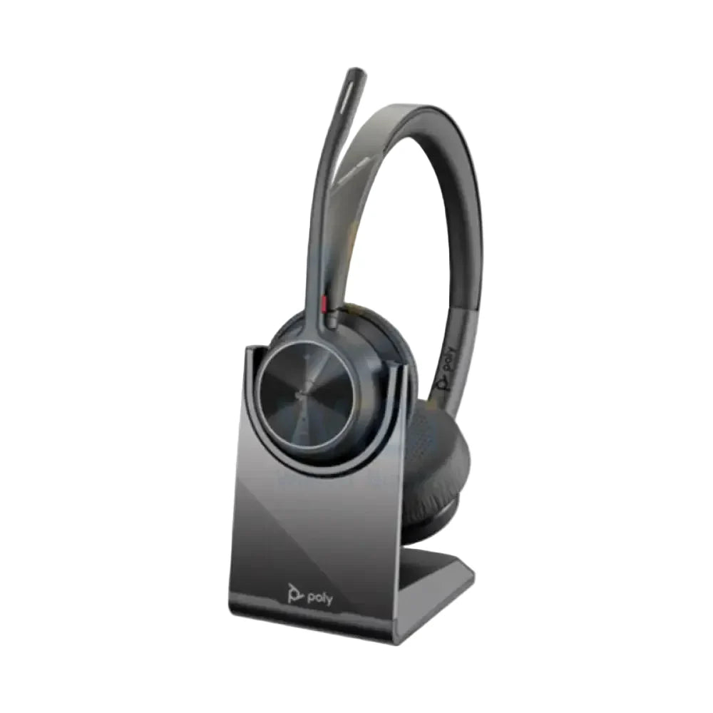 HP Poly Voyager 4320 Bluetooth Stereo Headset - BT700 USB-A Dongle / Charging Stand (Microsoft Teams Certified)
