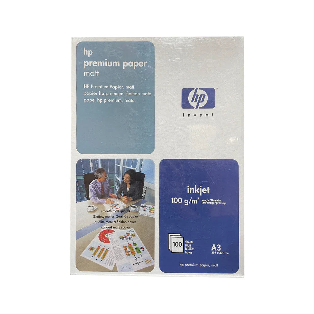 HP Premium Paper – A3 / Matt Paper / 100 Sheets