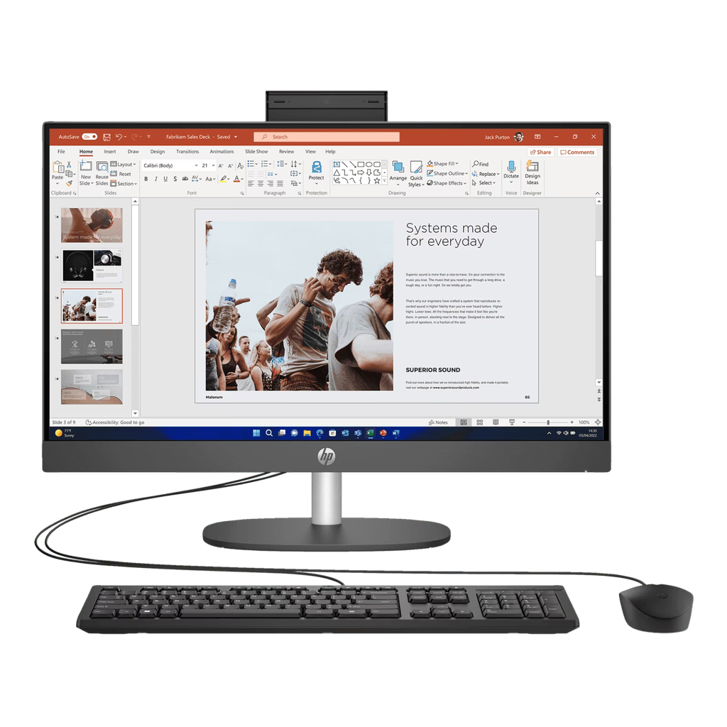 HP ProOne 240 G10 AIO - i5 / 8GB / 512GB (NVMe M.2 SSD) / 23.8" FHD Non-Touch / DOS (Without OS) / 1YW - Desktop