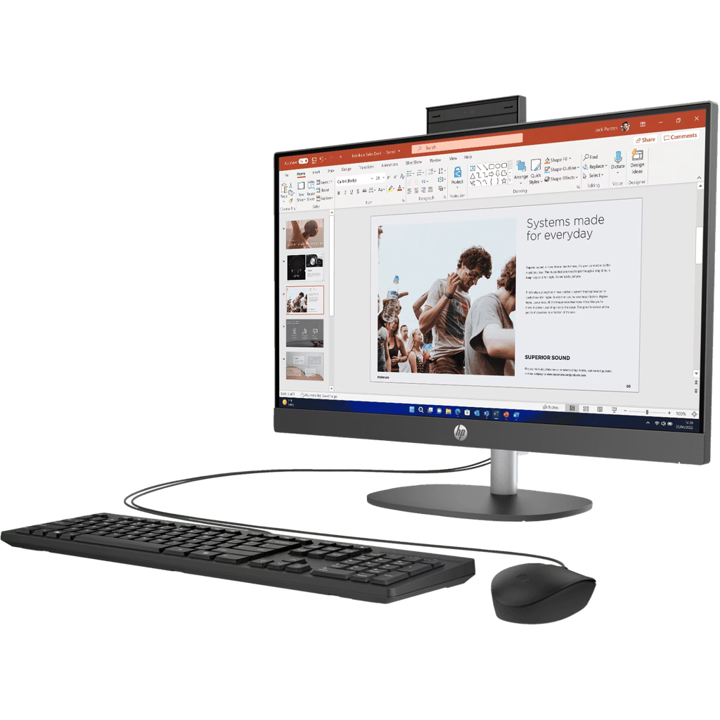 HP ProOne 240 G10 AIO - i5 / 8GB / 512GB (NVMe M.2 SSD) / 23.8" FHD Non-Touch / Win 11 Pro / 1YW - Desktop