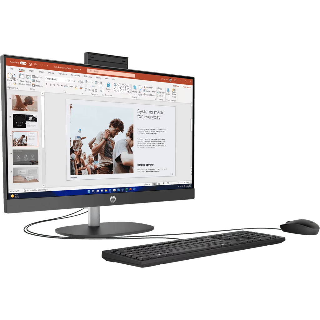 HP ProOne 240 G10 AIO - i5 / 8GB / 512GB (NVMe M.2 SSD) / 23.8" FHD Non-Touch / Win 11 Pro / 1YW - Desktop