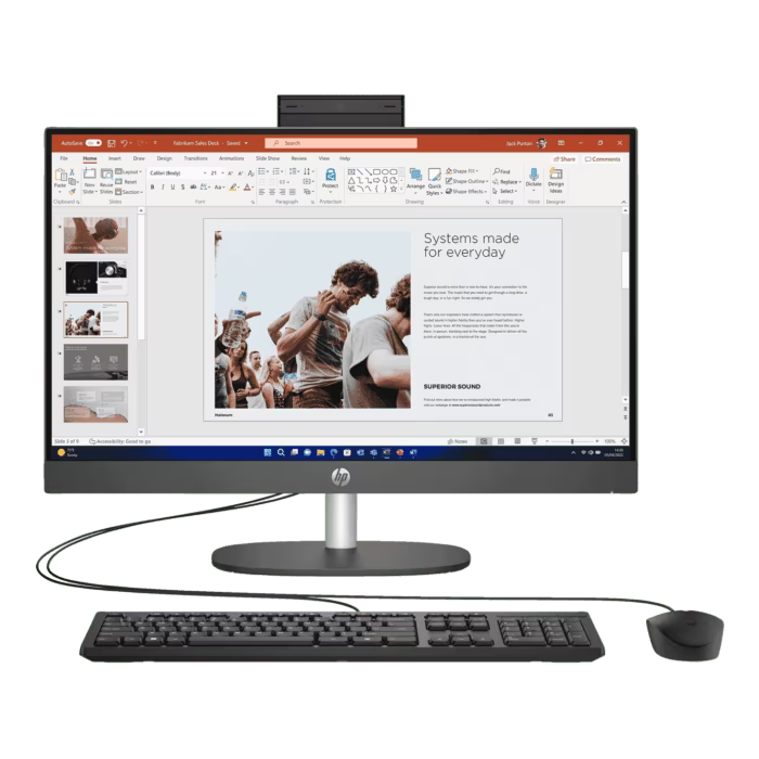 HP ProOne 240 G10 AIO - i5 / 8GB / 512GB (NVMe M.2 SSD) / 23.8" FHD Non-Touch / Win 11 Pro / 1YW - Desktop