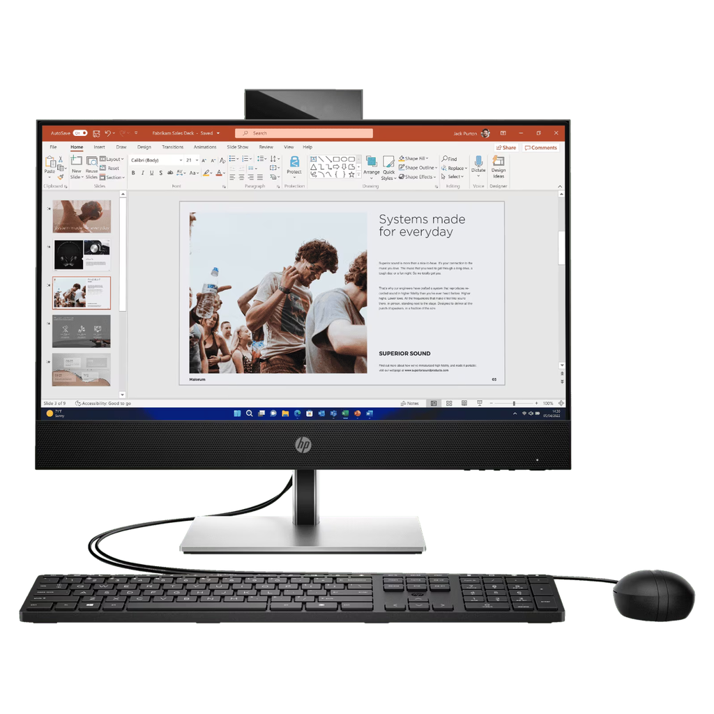HP ProOne 440 G9 AIO - i5 / 8GB / 512GB (NVMe M.2 SSD) / 23.8" FHD Non-Touch / Win 11 Pro / 1YW - Desktop