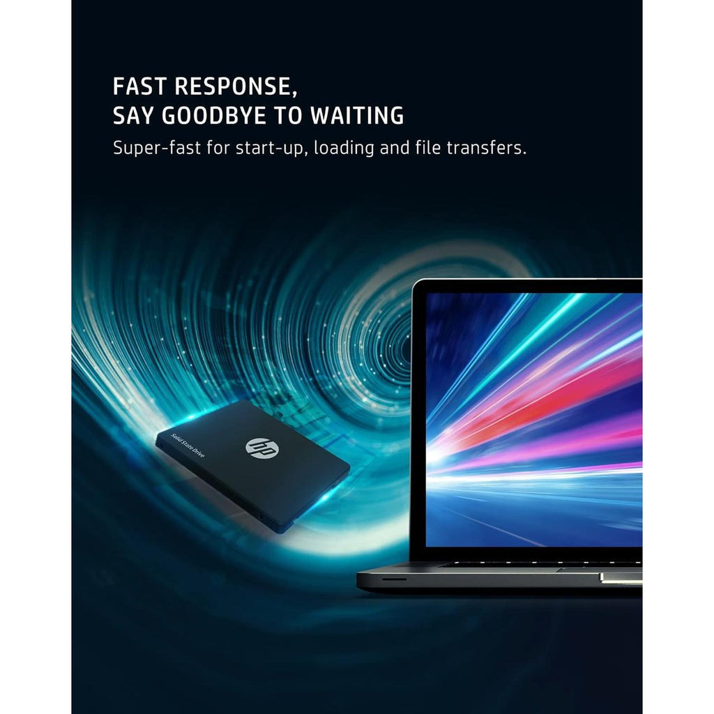 HP S650 240GB 2.5 Inch Internal SSD, SATA III 6 Gb/s, 3D NAND TLC PC Solid State Drive Up to 560 MB/s