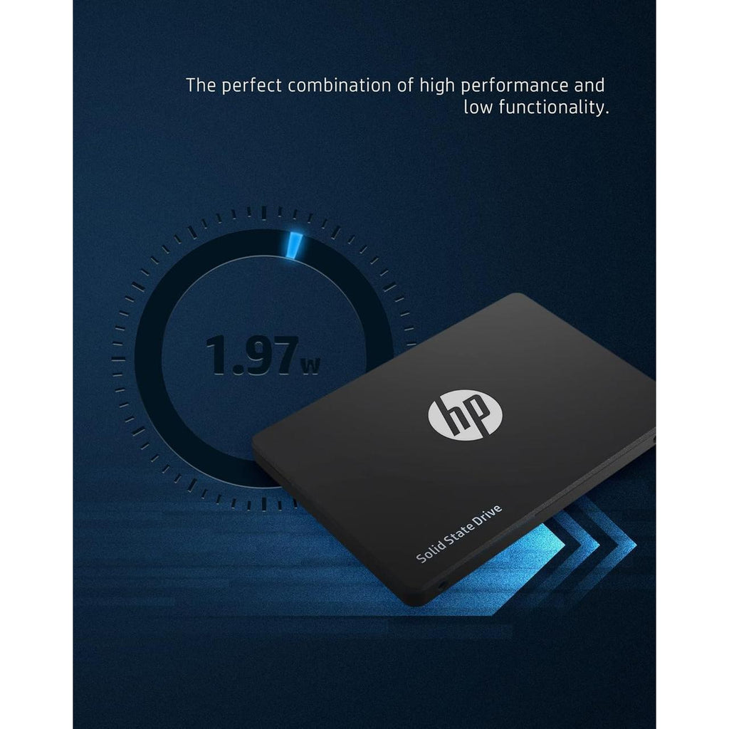 HP S650 240GB 2.5 Inch Internal SSD, SATA III 6 Gb/s, 3D NAND TLC PC Solid State Drive Up to 560 MB/s