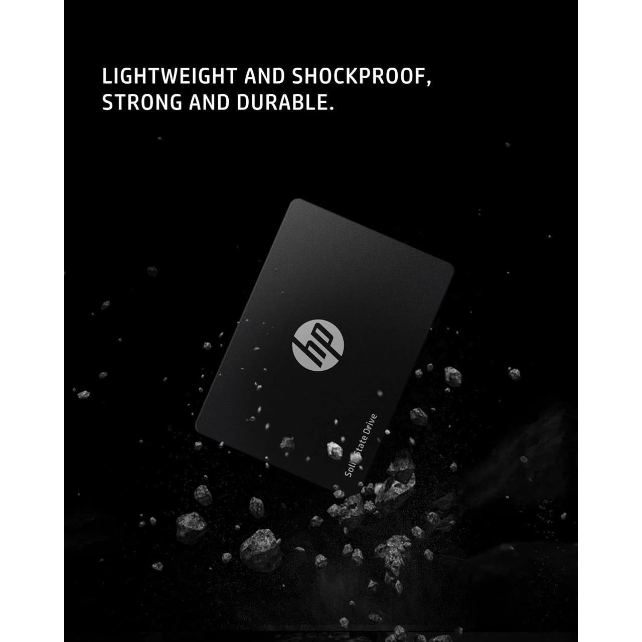 HP S650 240GB 2.5 Inch Internal SSD, SATA III 6 Gb/s, 3D NAND TLC PC Solid State Drive Up to 560 MB/s