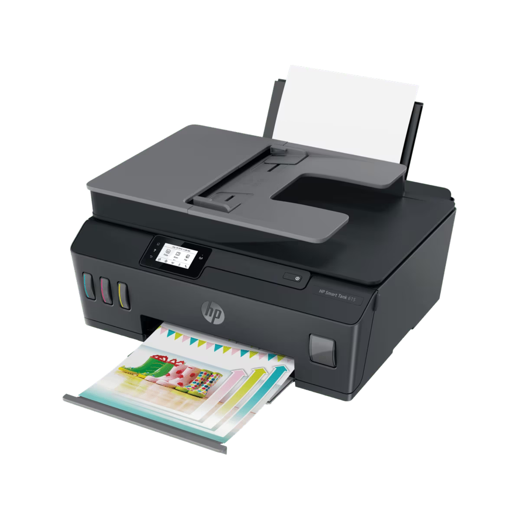 HP Smart Tank 615 Wireless AIO - 11ppm / 4800dpi / A4 / USB / Wi-Fi / FAX / Bluetooth / Color Inkjet - Printer