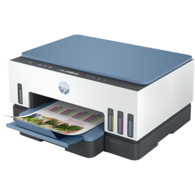 HP Smart Tank 725 AIO - 15ppm / 4800dpi / A4 / USB / Wi-Fi / Bluetooth / Color Inkjet - Printer