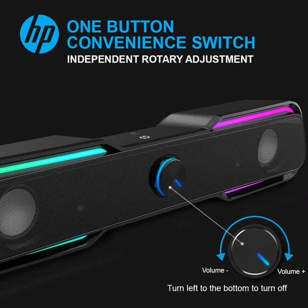 HP Speaker Soundbar DHE-6002 RGB LED Touch