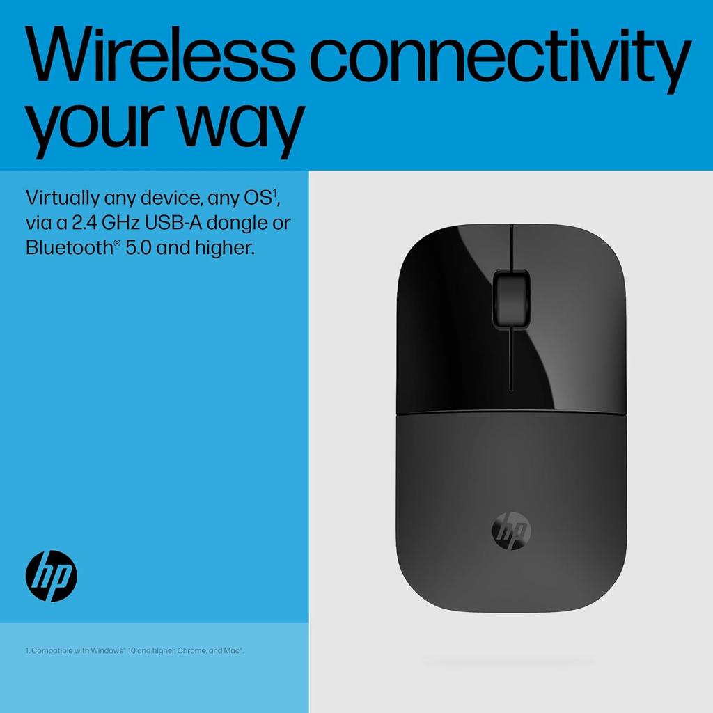 HP Z3700 Dual Black Wireless Mouse - 1600 DPI