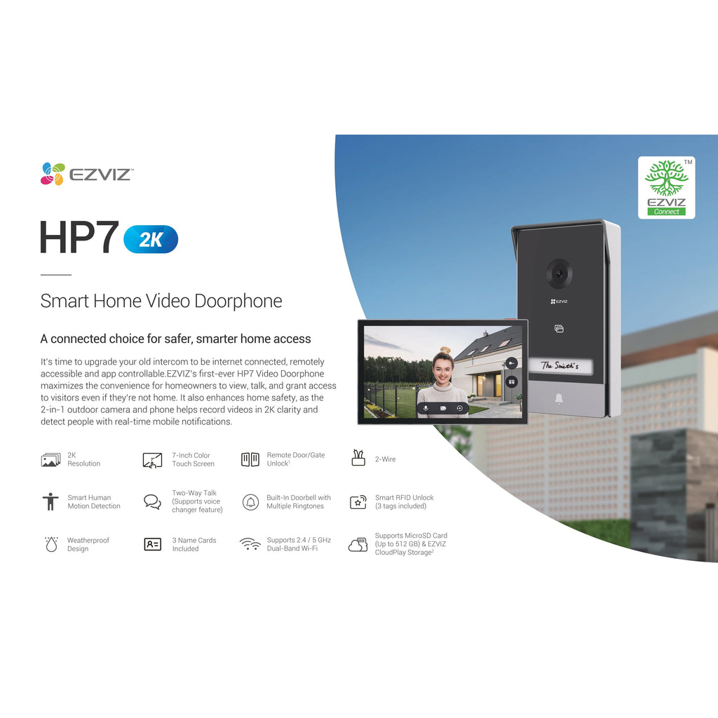 Ezviz HP7 -Smart Hme Video door phone 3Mp
