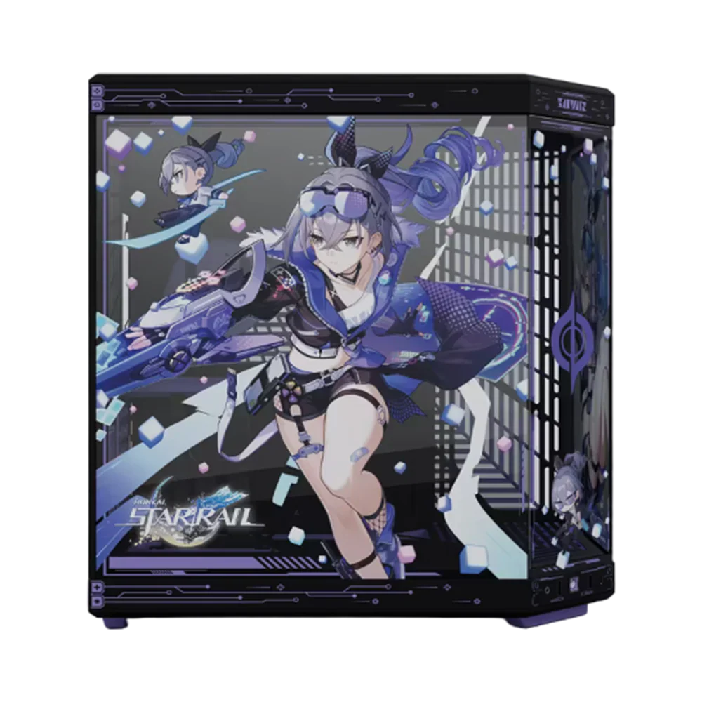 HYTE Y70 Silver Wolf Bundle E-ATX Case - Black