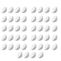 Half Ball Foam Pack 44 PCS Small Size 3 cm