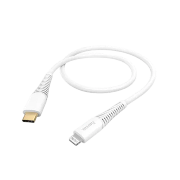 Hama 201603 Charging Cable USBC Lightning 1.5 M - White