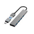 Hama 4 Ports Usb Hub With Usb-C Adapter