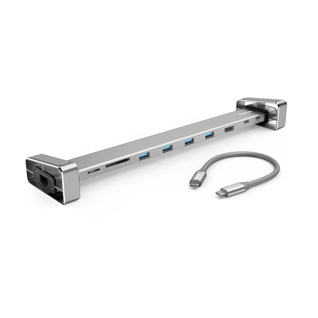 Hama 9-IN-1 USB-C DOCKSTATION FOR 4 X USB-A,USB-C,HDMI,LAN,SD,MICROSD | 135765