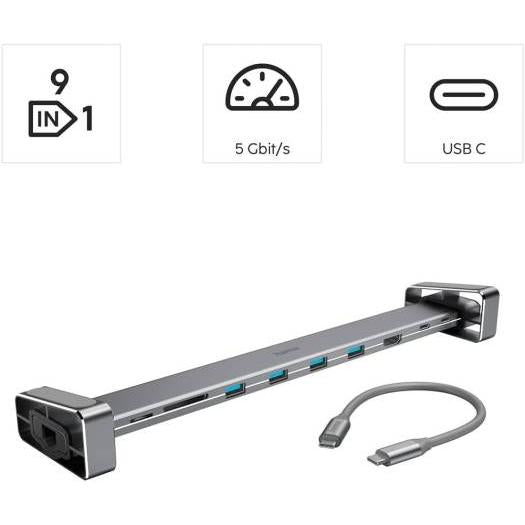 Hama Connect2Office Basic USB-C Docking Station 9 Ports