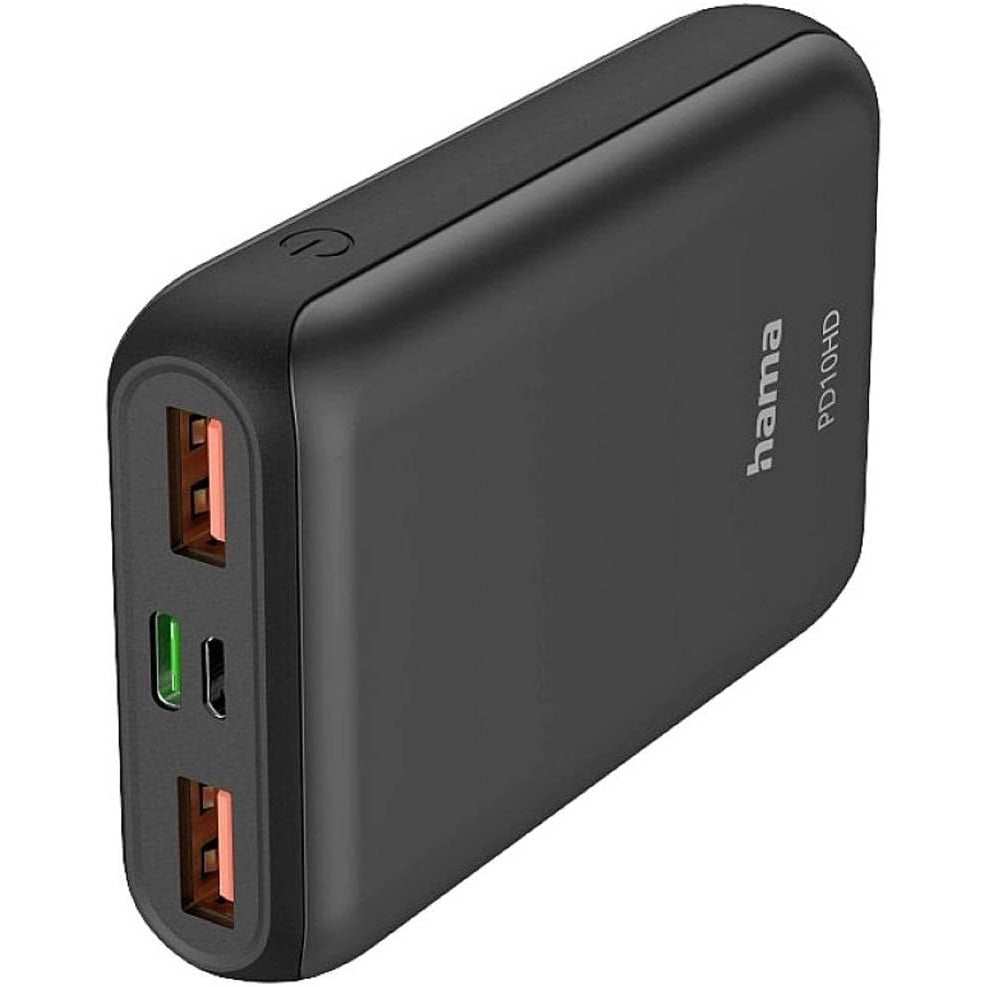 Hama PD10-HD 10000 mAh Powerbank - Anthracite
