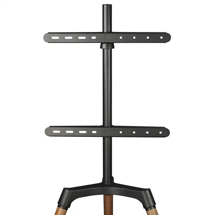 Hama Real Wood TV Stand, 65-inch TV Stand, 165 cm, Variable Height - Black