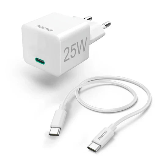 Hama UK 25W Mini Charger - White