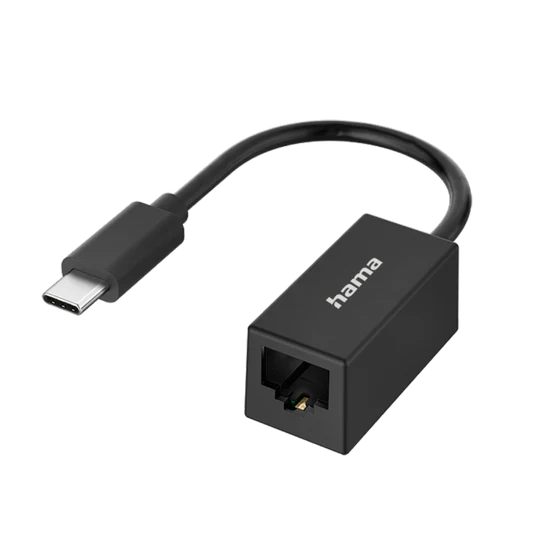 Hama USB-C Plug - LAN/Ethernet Socket Network Adapter