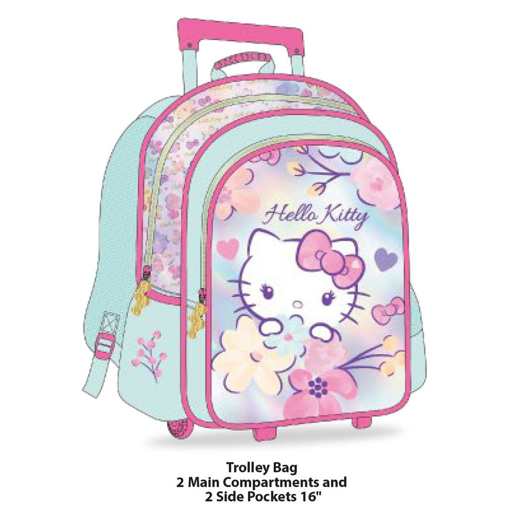 Hello Kitty Pink Trolly Bag