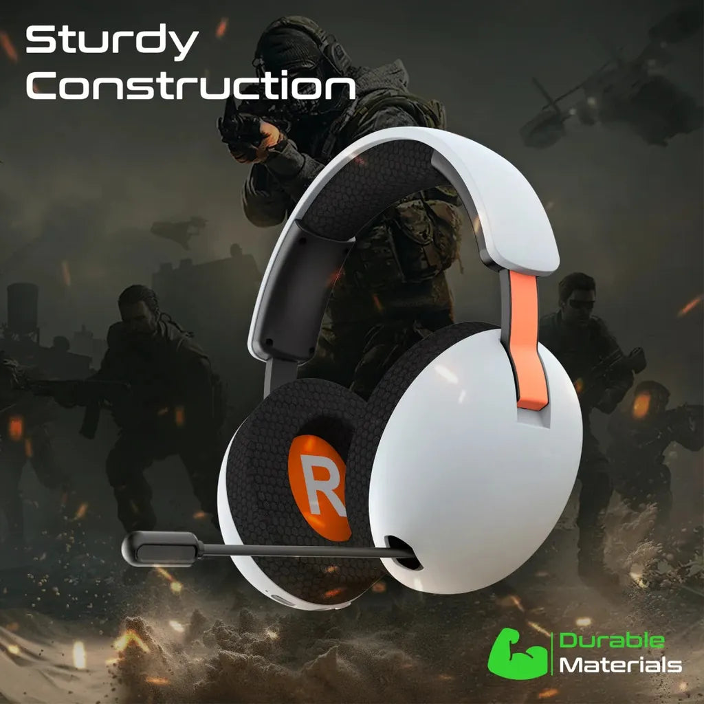 High-Performance Tri-Mode Connectivity Gaming Headset with Retractable Microphone
