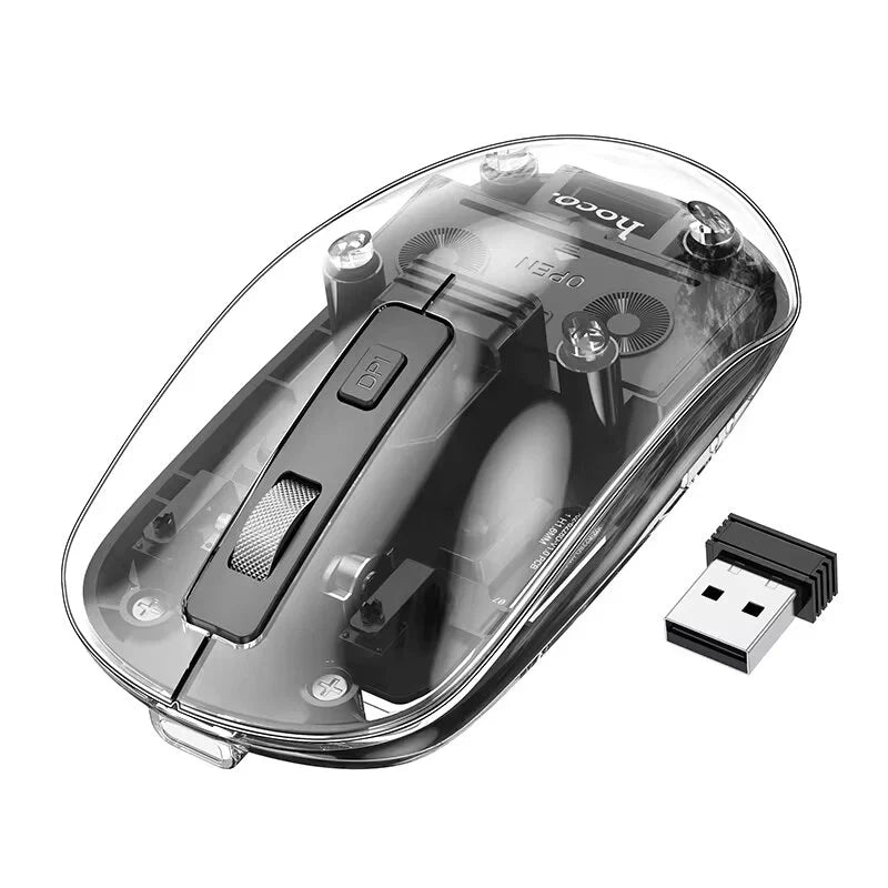 Hoco 2.4G+BT Crystal Wireless Mouse
