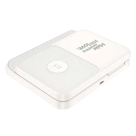 Hoco 3in1 Wireless Charging Foldable Desktop Stand CQ7 – White