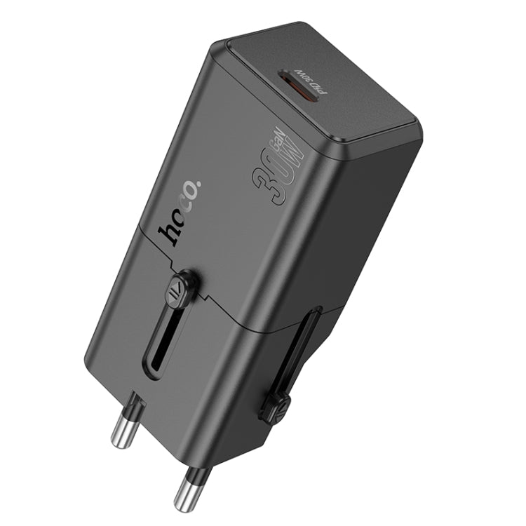 Hoco AC25 Mini Single Port PD30W Universal Travel Charger – Black