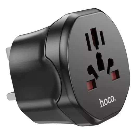 Hoco AC6 Unimpeded universal conversion plug(EU) - Black
