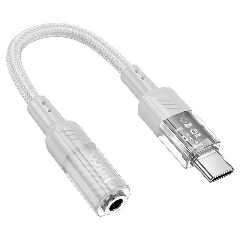 Hoco Adapter Type-C to 3.5mm LS37 Spirit audio converter – White