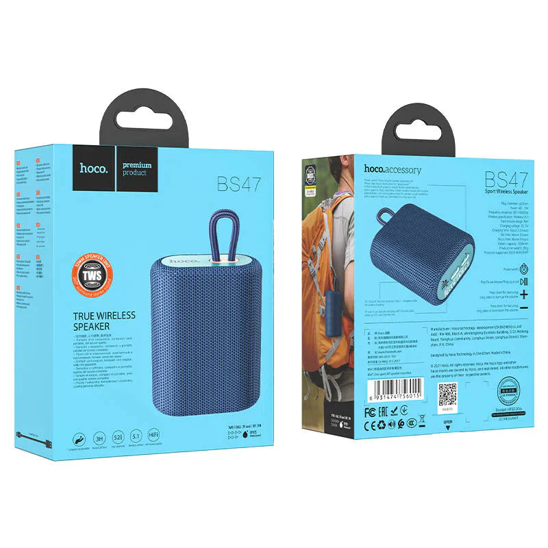 Hoco BS47 Uno sports BT speaker - Navy blue