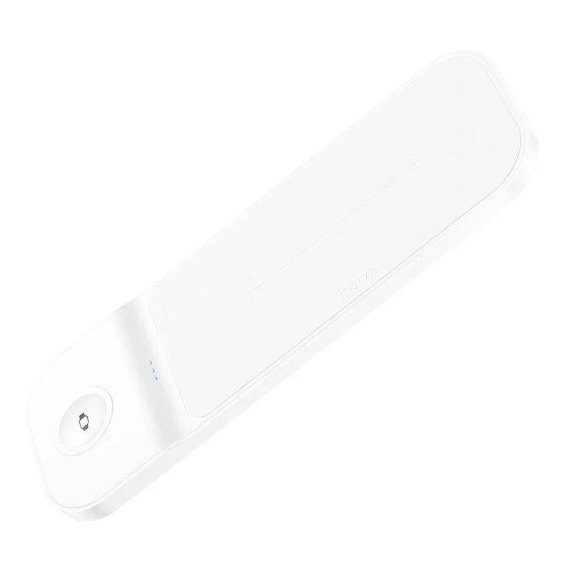 Hoco CQ6 Step 3-in-1 Wireless Fast Charger for Samsung Watch – White