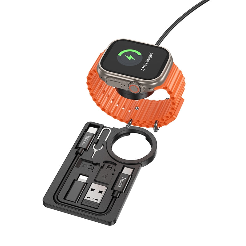Hoco CW58 Multifunctional Watch Wireless Charger for Smart Watch – Black