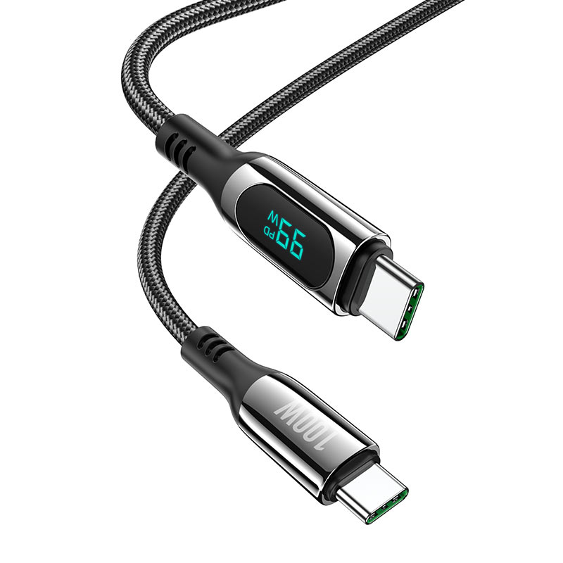 Hoco Cable Type-C to Type-C S51 Extreme 100W charging data sync – Black