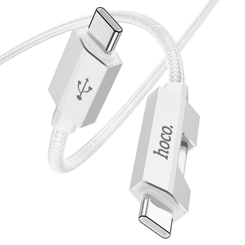 Hoco Cable Type-C to Type-C U123 Regent PD 60W fast charge – White