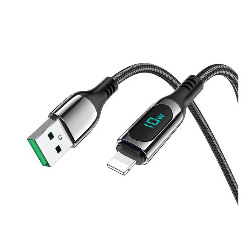 Hoco Charging Power Display 2.4A Usb To Lightning Cable 1.2M - S51