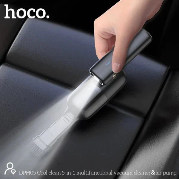 Hoco Cool 5-in-1 Multifunctional Vacuum Cleaner & Air Pump Black DPH05