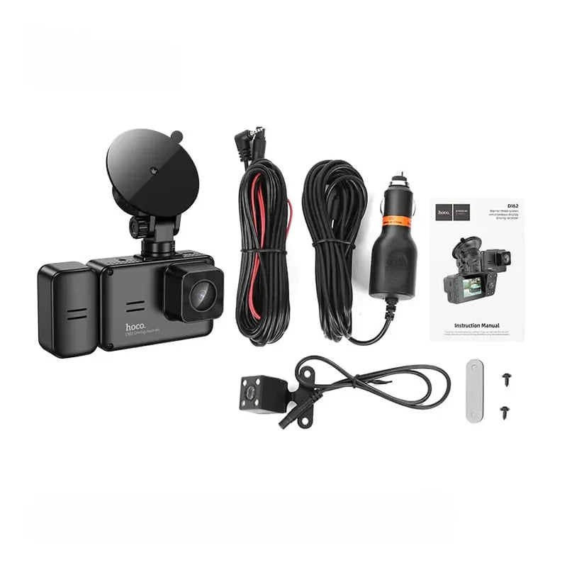 Hoco DI62 Car Driving Recorder - 150mAh / 4" inch / 1080 Full HD / WiFi - Black