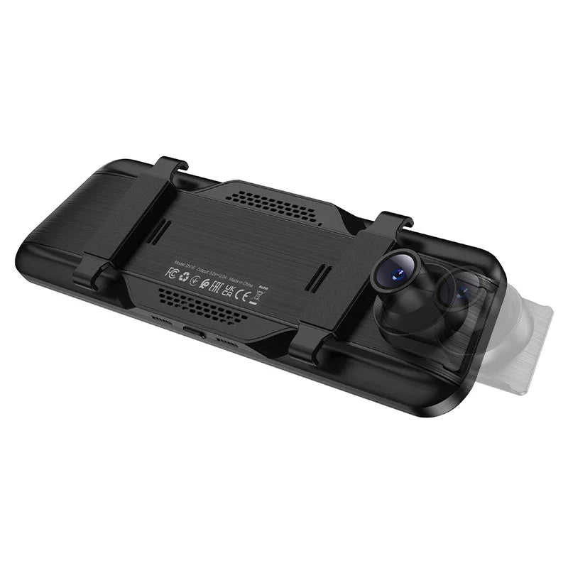 Hoco DV16 Mirror Dual Channel Dash Cam 9.66 Touch Display Front + Rear Recording