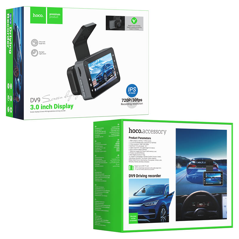 Hoco Dash Cam DV9 Driving Recorder