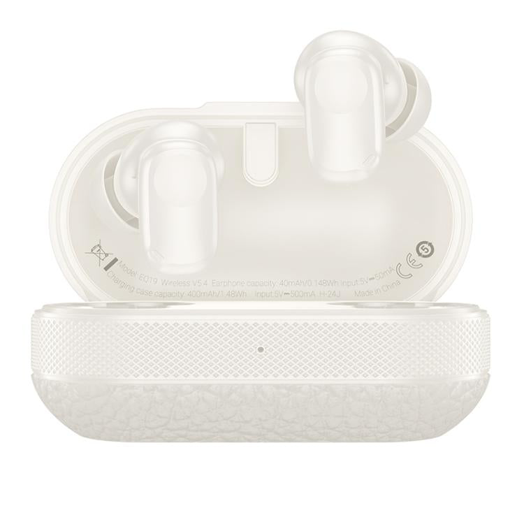 Hoco Duke V TWS Earphones True Wireless Bluetooth 5.3 with Charging Case - Milky White