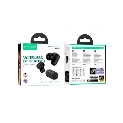 Hoco Duke V TWS Earphones True Wireless Bluetooth 5.3 with Charging Case - Milky White