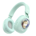 Hoco ESD11 Cute Luminous Bluetooth Headphones - Stylish Sound with LED Lights Green