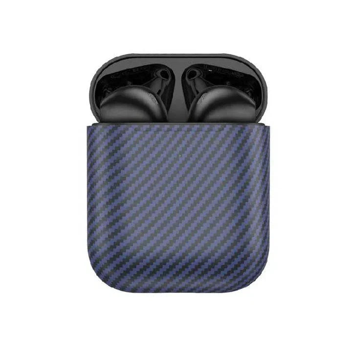 Hoco EW41 Plus True wireless stereo headset(carbon fiber pattern version) - blue